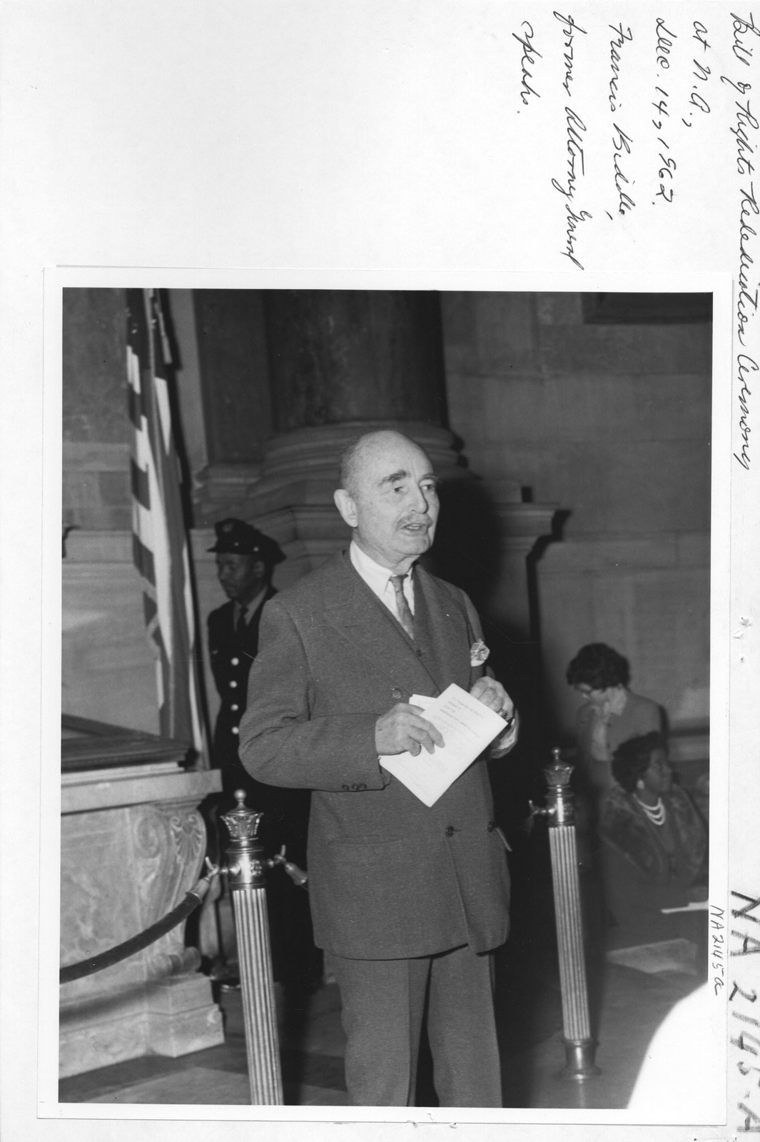 Photograph Of Bill Of Rights Rededication Ceremony At The National