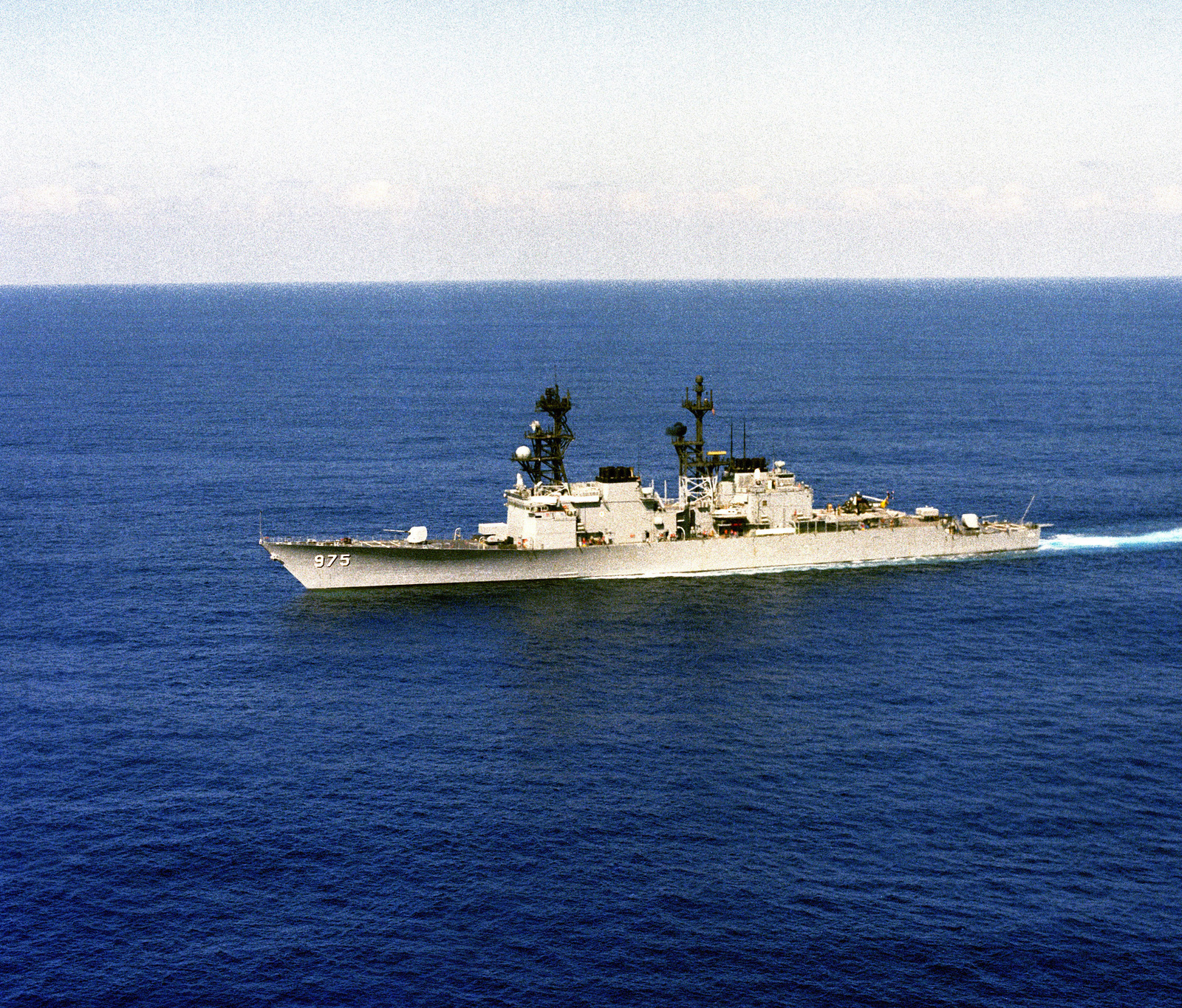 An Aerial Port Side View Of The Spruance Class Destroyer Uss O Brien