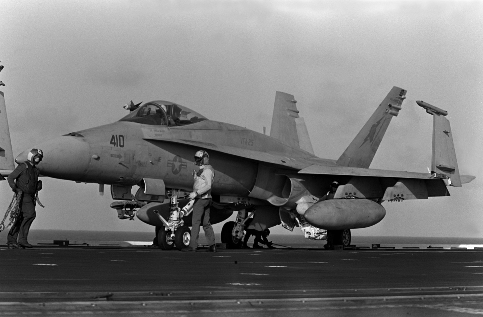 An F A 18 Hornet Aircraft From Strike Fighter Squadron 25 VFA 25 Is