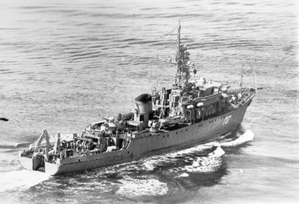 Aerial Starboard Quarter View Of A Soviet Natya Class Ocean Minesweeper