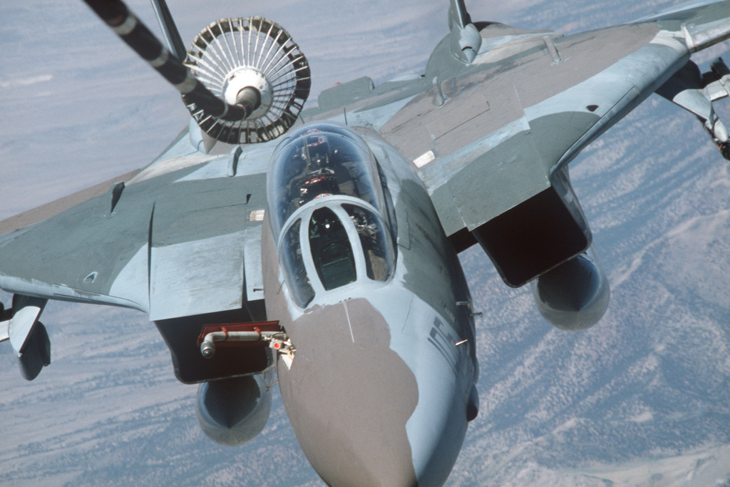 A View From The Boom Operator S Station Of A KC 10 Extender Aircraft As