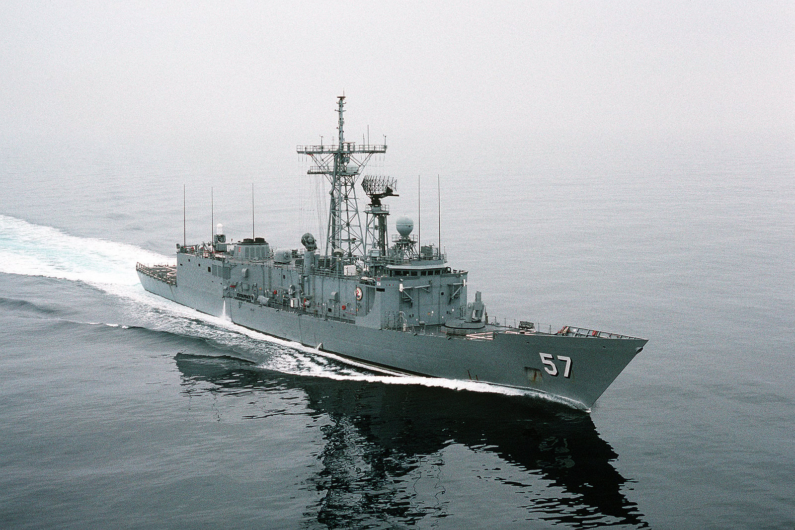 A Starboard Bow View Of The Guided Missile Frigate Uss Reuben James