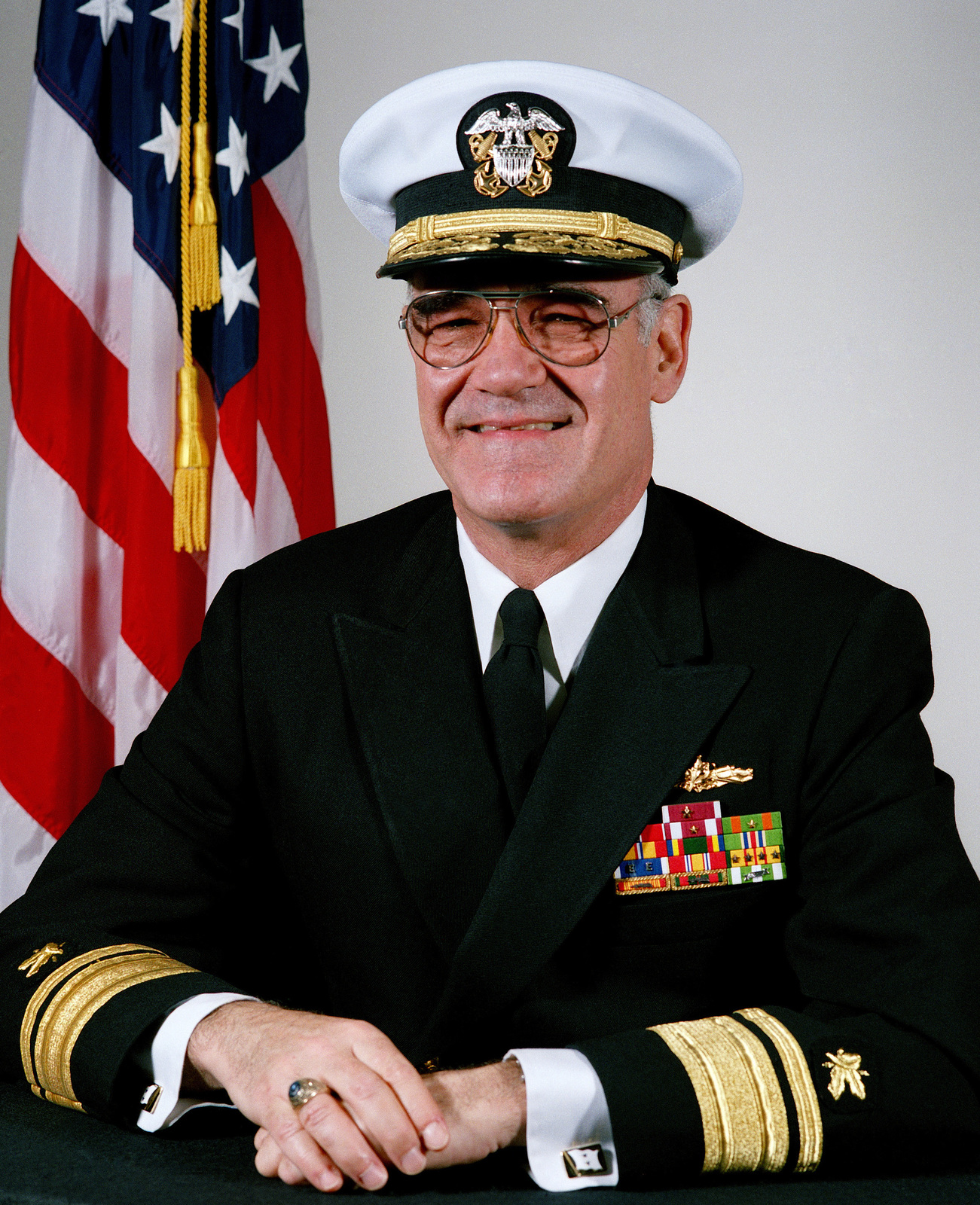 Portrait US Navy USN Rear Admiral RADM Upper Half Robert B