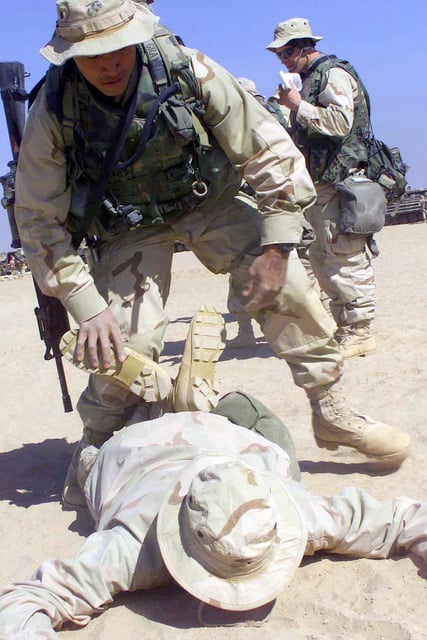 A Us Marine Corps Usmc Marine With Charlie Company St Battalion