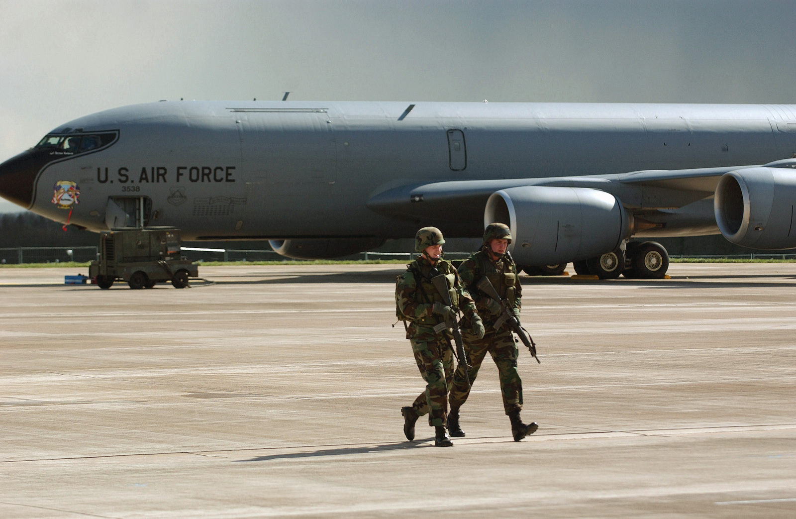 US Air Force USAF AIRMAN First Class A1C Mitchell Stein Left And