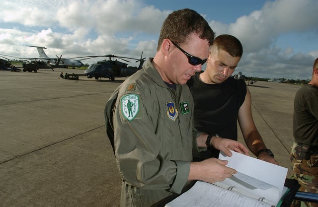 US Air Force USAF Major MAJ Brett Hartnett An HH 60G Pave Hawk