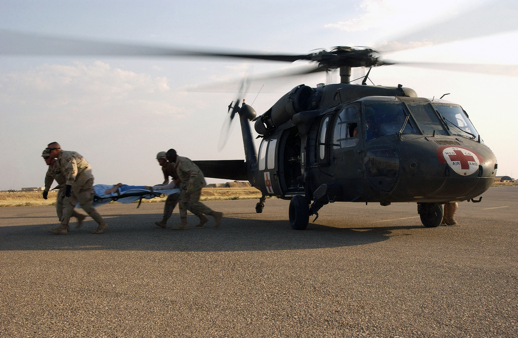 US Air Force USAF Airmen From The 506th Expeditionary Medical