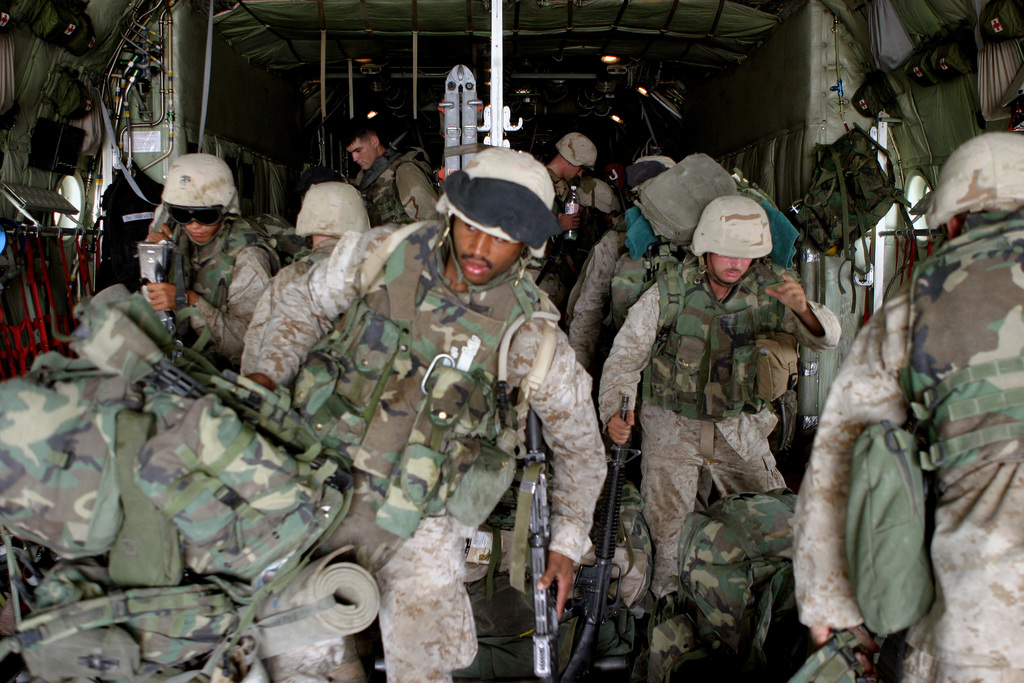 US Marine Corps USMC Marines Assigned To Lima Company 3rd Battalion