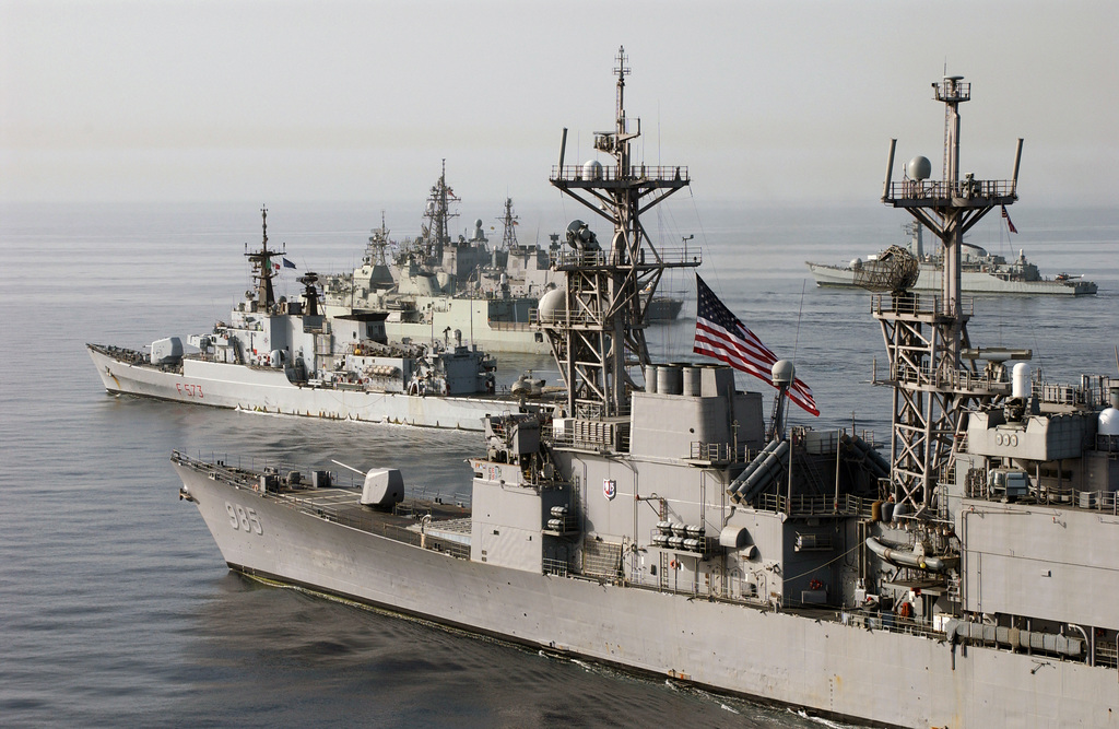 Ships From The Multinational Combined Task Force One Five Zero Ctf