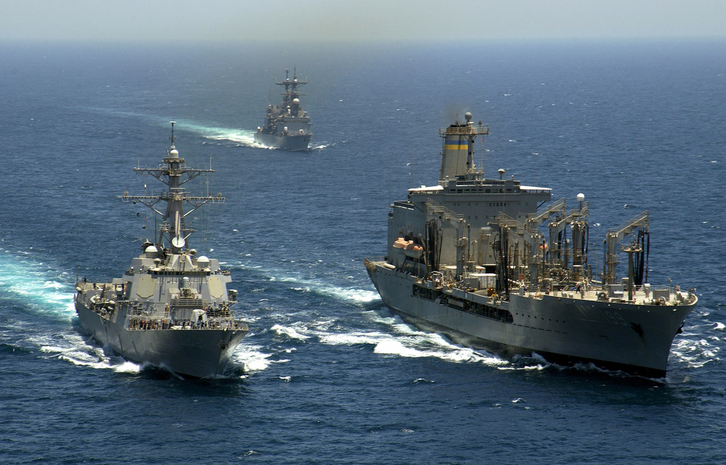 Aerial Starboard Bow View Showing The Us Navy Usn Arleigh Burke Class