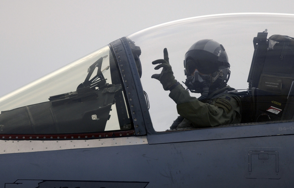 US Air Force USAF Captain CPT Andy Shurtleff An F 15C Eagle