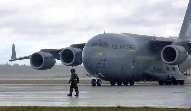 A U S Air Force C 17 Globemaster III Aircraft From The 62nd Airlift