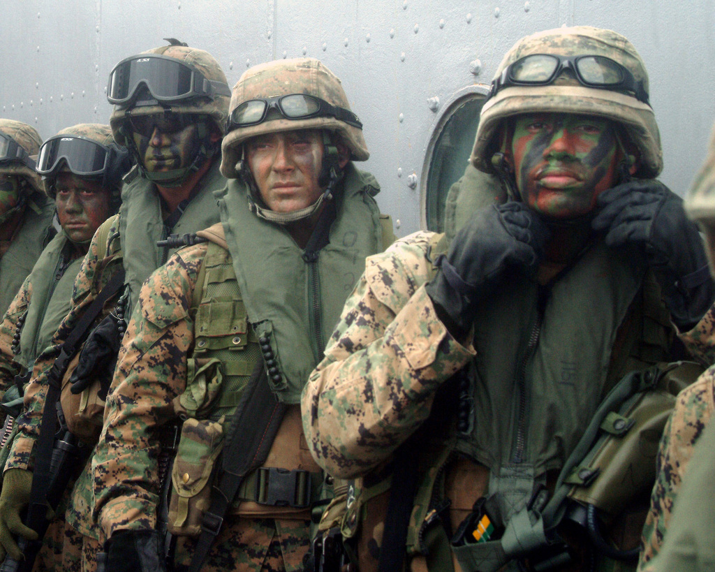 US Marine Corps USMC Marines From The 31st Marine Expeditionary Unit