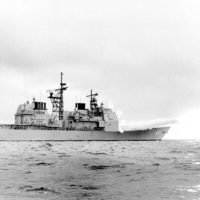 Low Angle Port Quarter Stern On View Of The Us Navy Usn Arleigh Burke