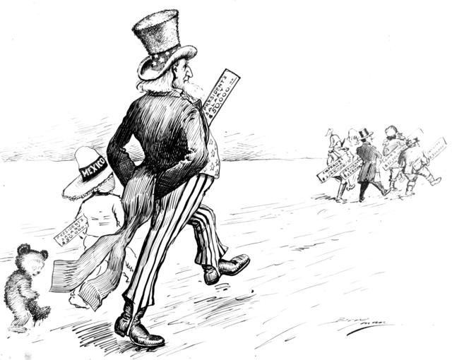 uncle sam cartoon black and white