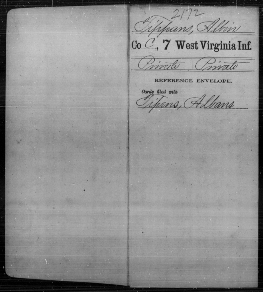 Tippans, Albin - Age [Blank], Year: [Blank] - Seventh Infantry - West ...