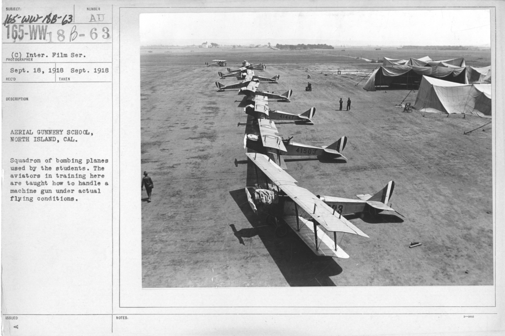 Airplanes - Miscellaneous - Aerial Gunnery School, North Island, Cal ...