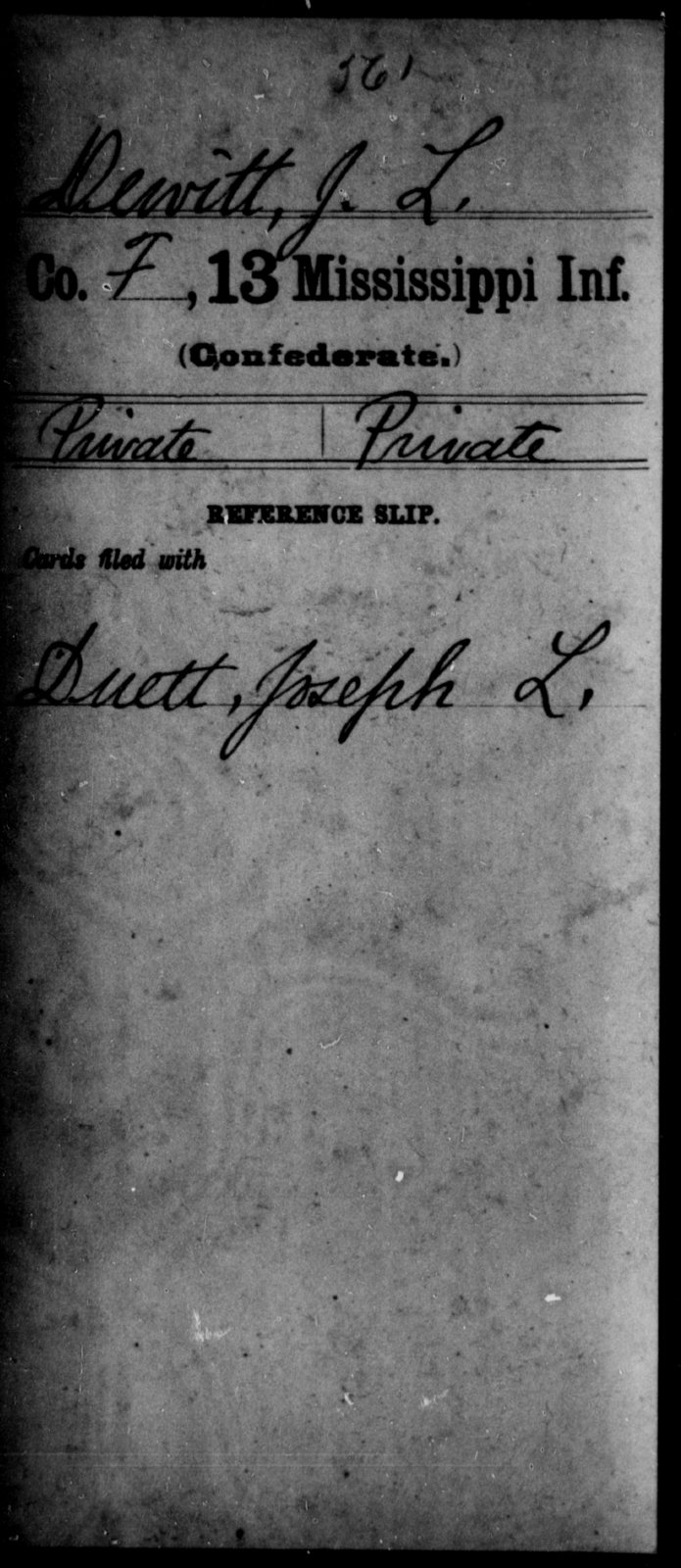 Dewitt J L Age Blank Year Blank Mississippi C D F U S National Archives Public Domain Search