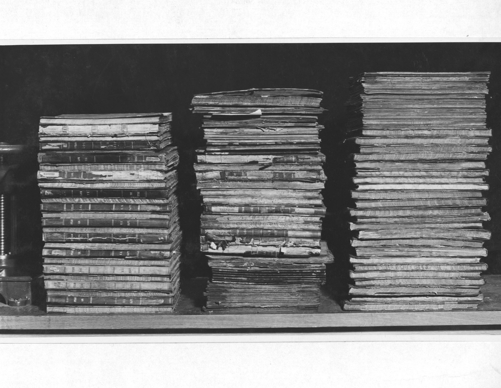 Photograph Of United States Navy Vessels' Engineering Log Books ...