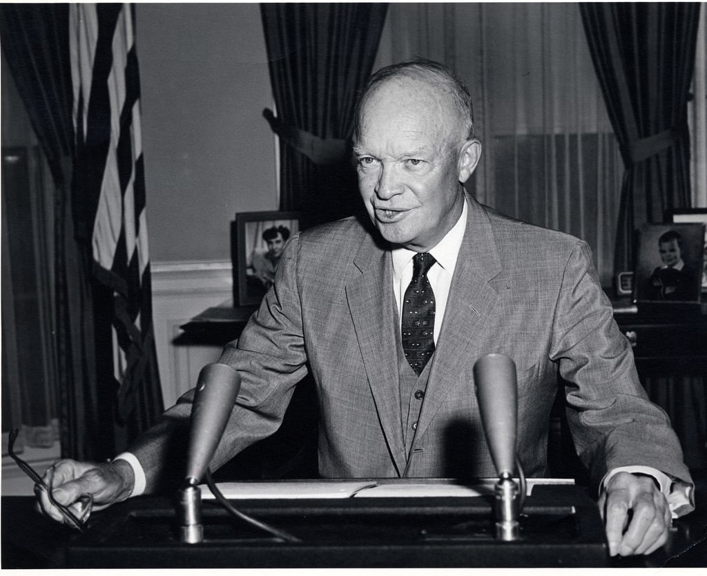 Photograph of President Dwight D. Eisenhower Delivering a Special ...