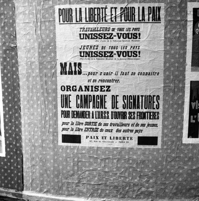 [paix Et Liberte Produziert Antikommunistische Plakate] U S National Archives And Dvids