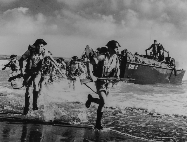 Photograph of Royal British Marines during Final Amphibious Maneuvers ...