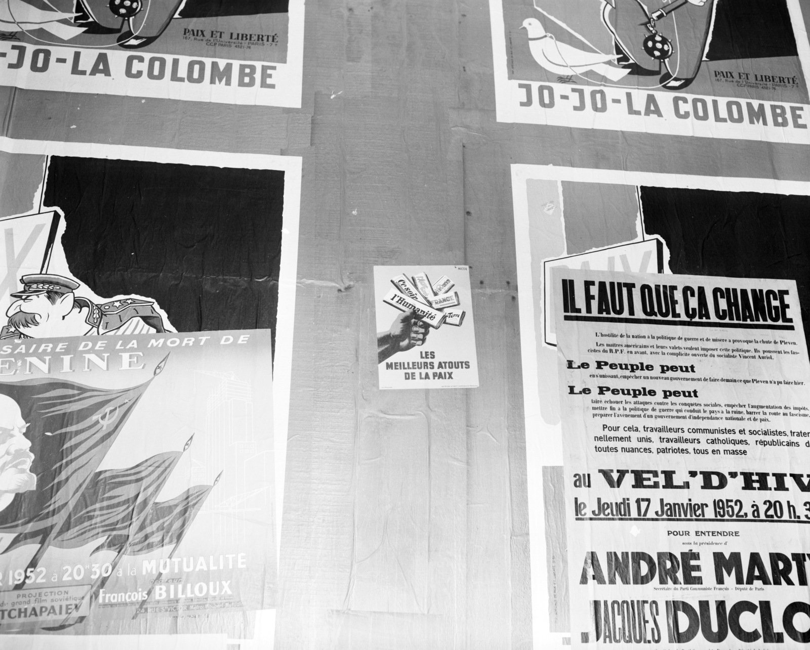 [Political Posters - Paris Posters Battle Against Communism, 