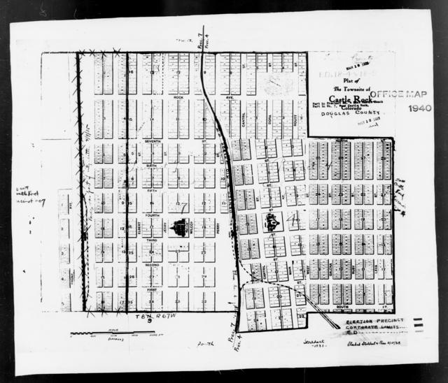 1940 Census Enumeration District Maps - Colorado - Douglas County ...