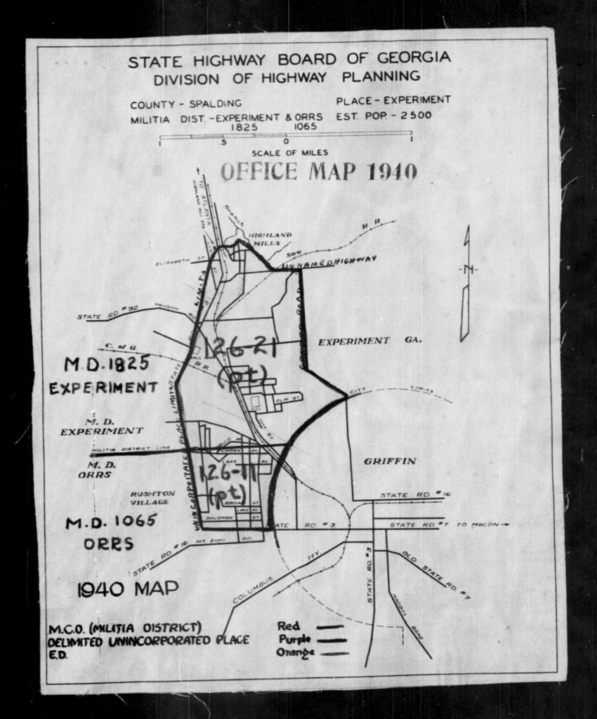 1940 Census Enumeration District Maps - Georgia - Spalding County ...