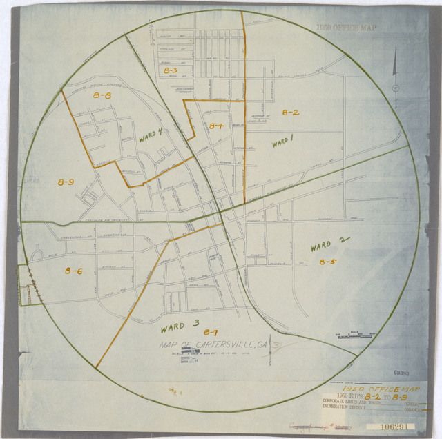 1950 Census Enumeration District Maps - Georgia (GA) - Bartow County ...