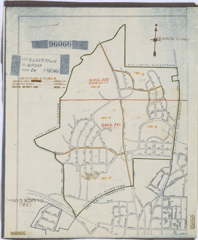 1950 Census Enumeration District Maps - Georgia (GA) - Upson County ...