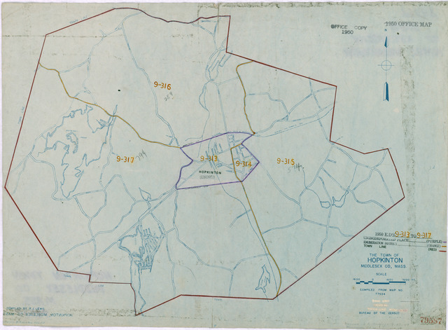 1950 Census Enumeration District Maps - Massachusetts (MA) - Middlesex ...