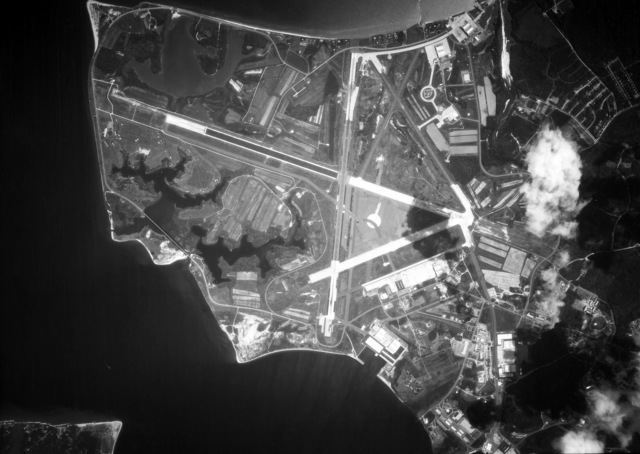 An aerial view of Naval Air Station, Patuxent River - NARA & DVIDS ...