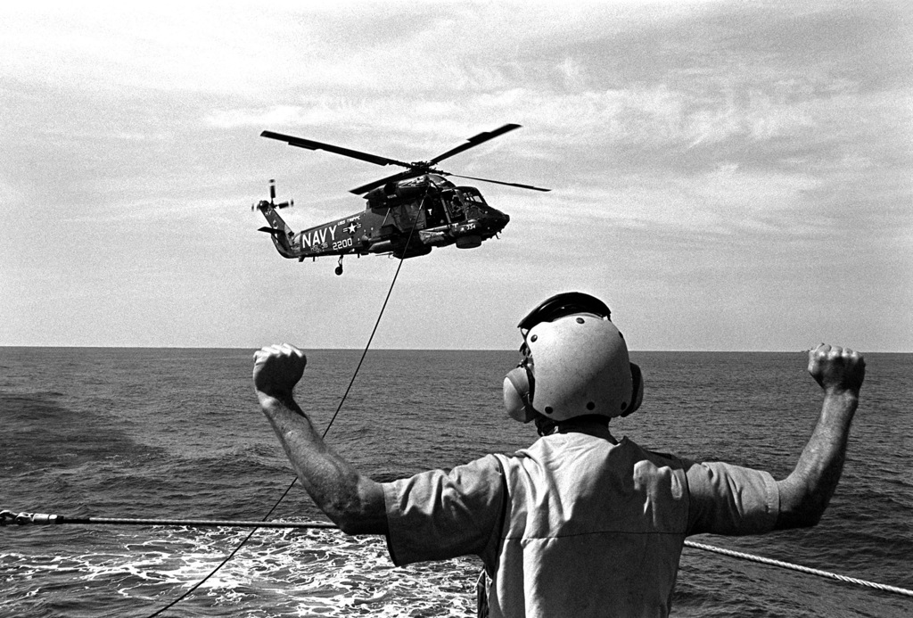 A Light Helicopter Anti-submarine Squadron 36 (HSL-36) SH-2F Seasprite ...