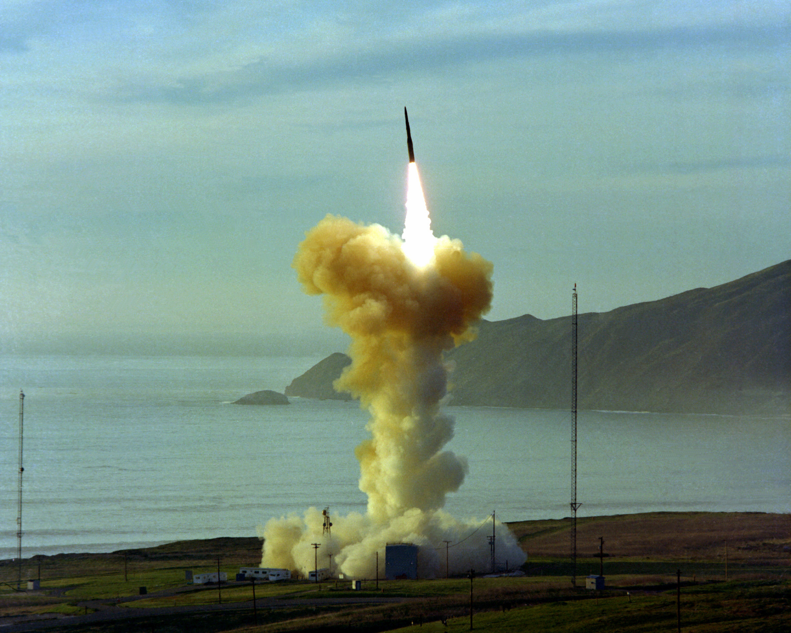 AN LGM-30 Minuteman I Intercontinental Ballistic Missile (ICBM) Is ...