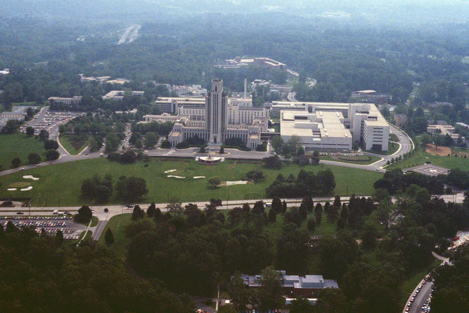 An Aerial View Of The Bethesda Naval Hospital Nara Dvids Public Domain Archive Public Domain