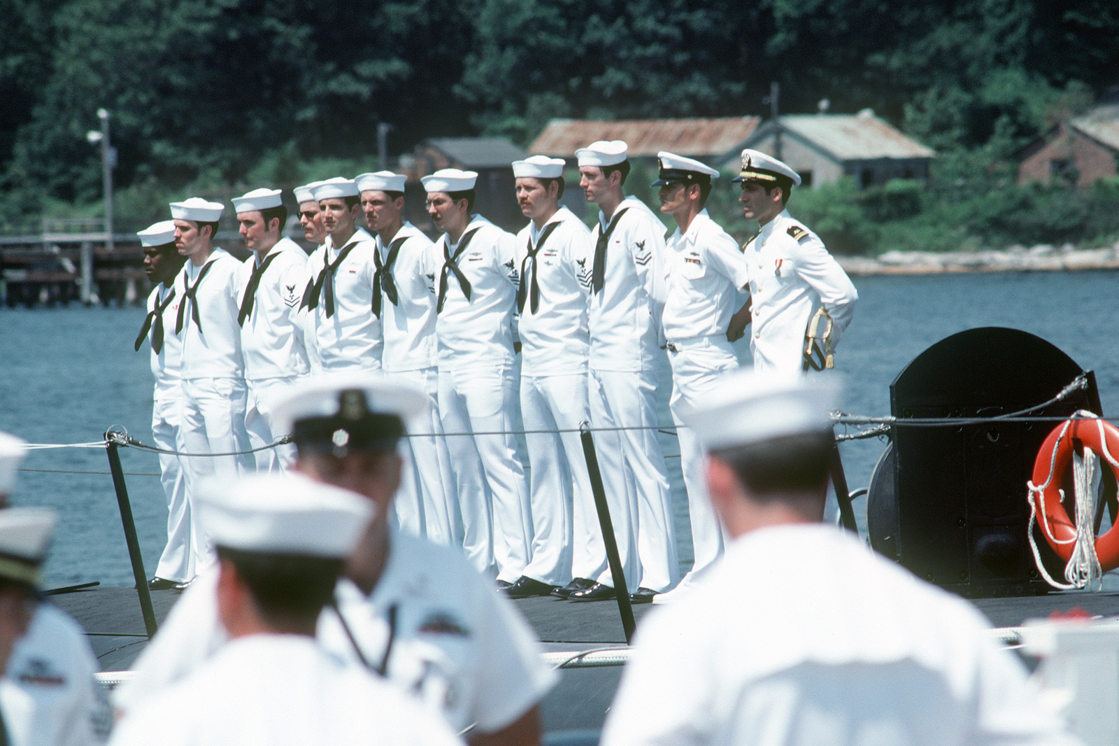 crew-members-man-the-ship-during-the-commissioning-of-the-nuclear