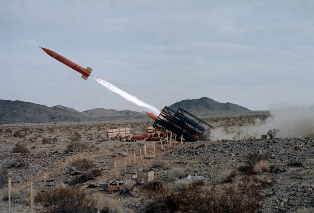 A Ballistic Aerial Target System (BATS) missile is launched during ...