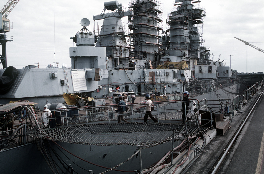 USS New Jersey Cap with Ship & Scrambled Eggs - Battleship New