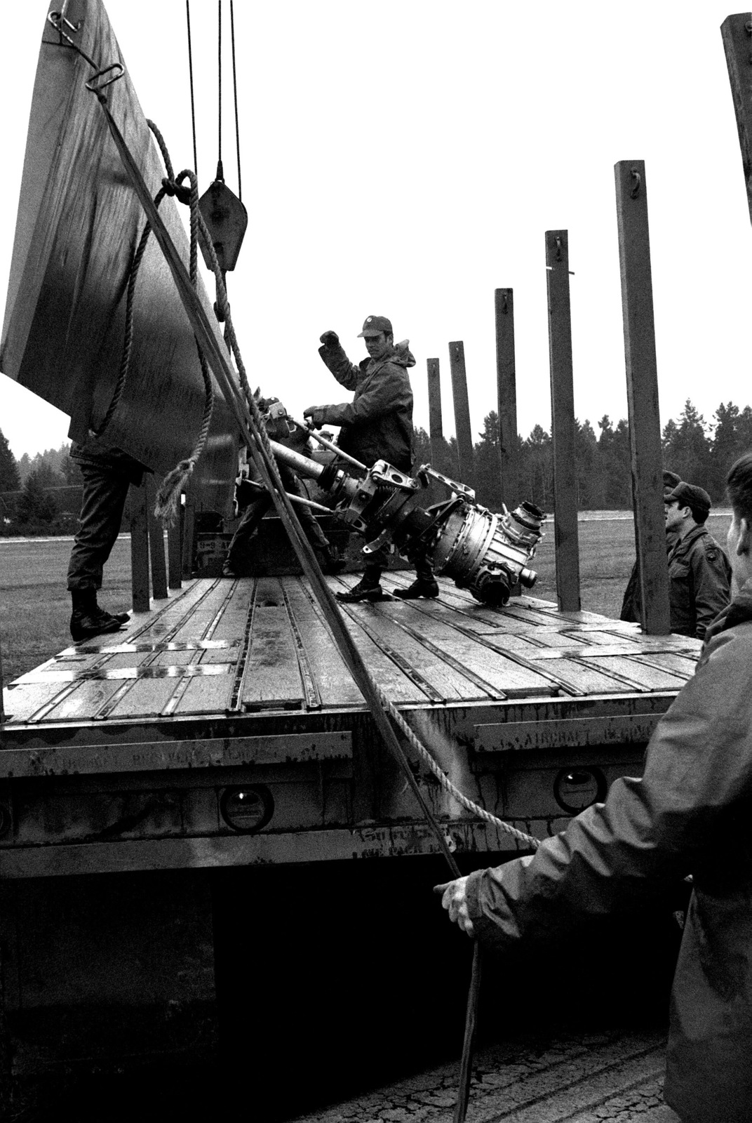 A Damaged Helicopter Has Its Rotor And Turbine Removed For Use As Extra ...