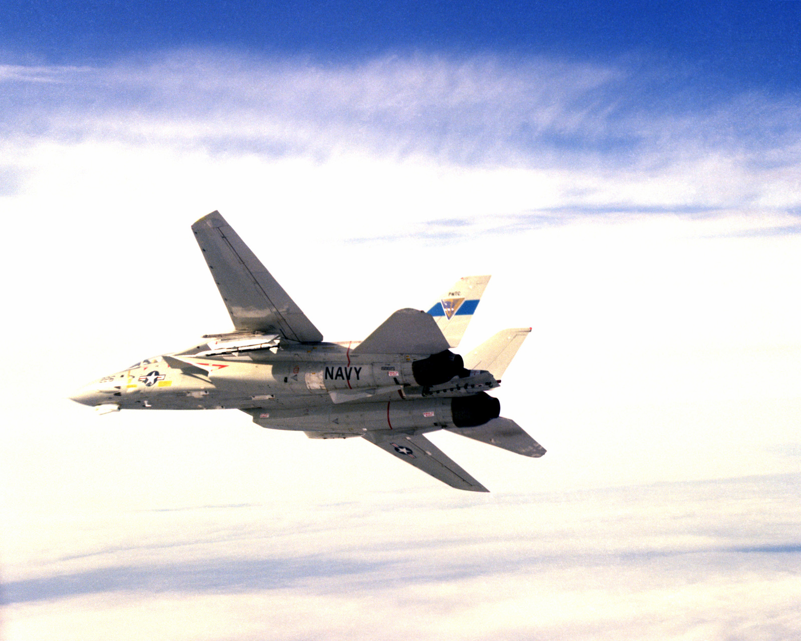 A View Of An F A Tomcat Aircraft With Advanced Medium Range Air To