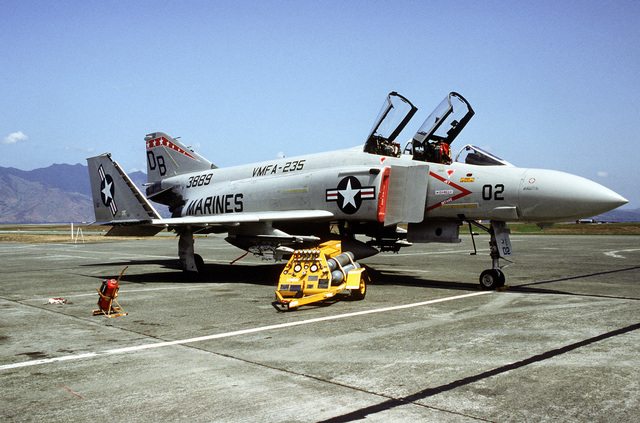 A right side view of a Marine Fighter Attack Squadron 235 (VMFA-235) F ...