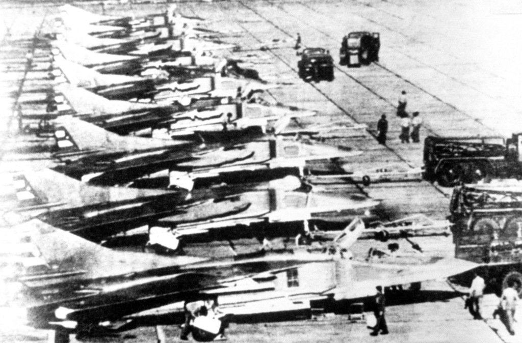 A view of Soviet MiG-23 Flogger aircraft in Cuba - PICRYL Public Domain ...