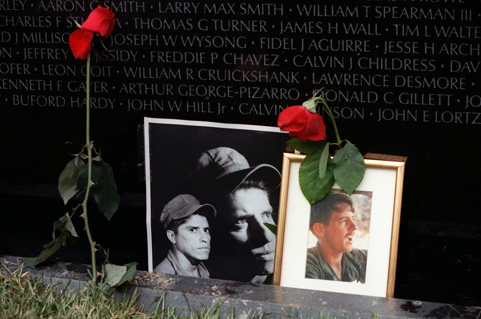 Portraits Of US Servicemen Who Died In Southeast Asia, Placed At The ...