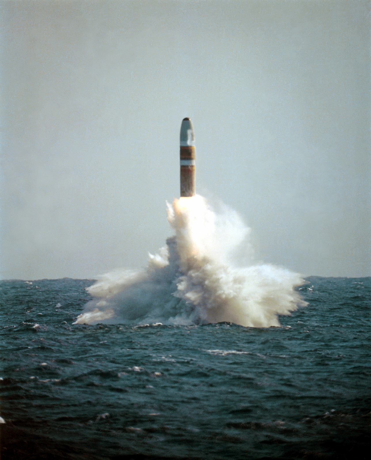 A View Of The 15th Demonstration And Shakedown Operation Launch Of A Trident Submarine Launched Ballistic