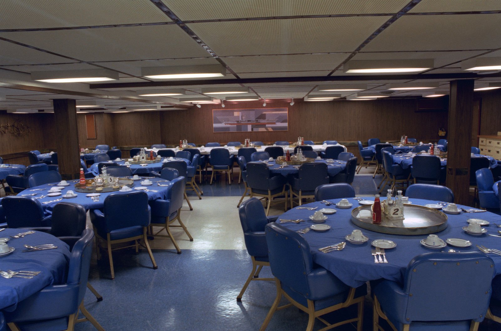 Dining Room On An Aircraft Carrier