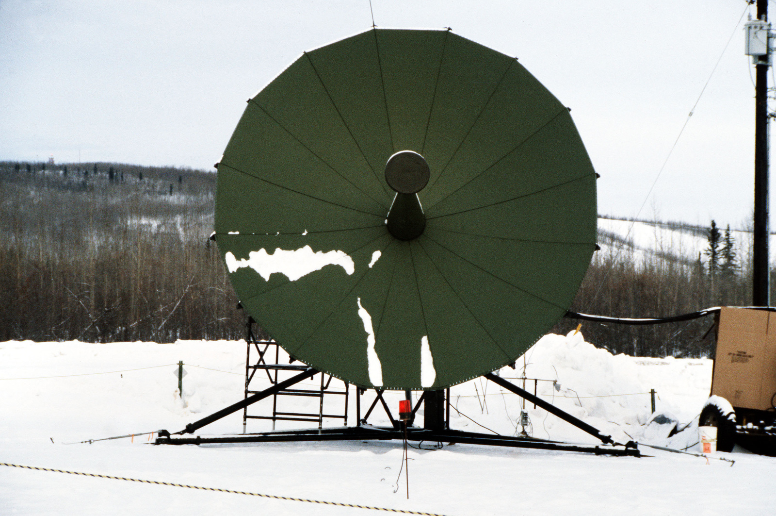 a-view-of-a-satellite-dish-antenna-at-the-communications-relay-station-in-operation-during