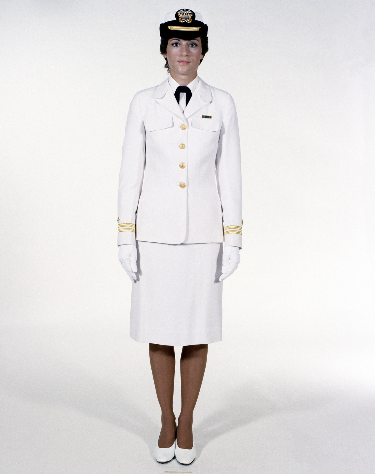 Uniform Service Dress White A Female Navy Officers U S