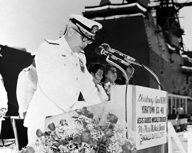 Rear Adm. Barry C. Black, Chief Of Navy Chaplains Listens To Adm