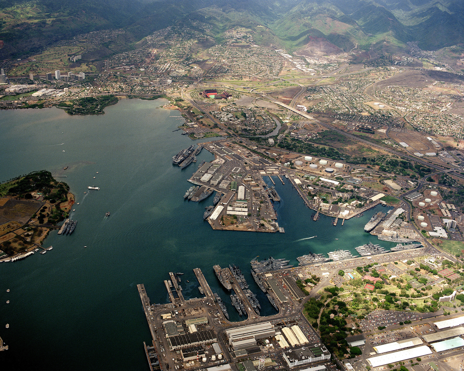 Pearl Harbor Aerial